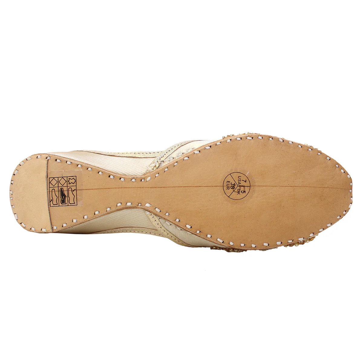 Women's "ROXELENA" Embellished Flat Khussa Pumps - Image 5