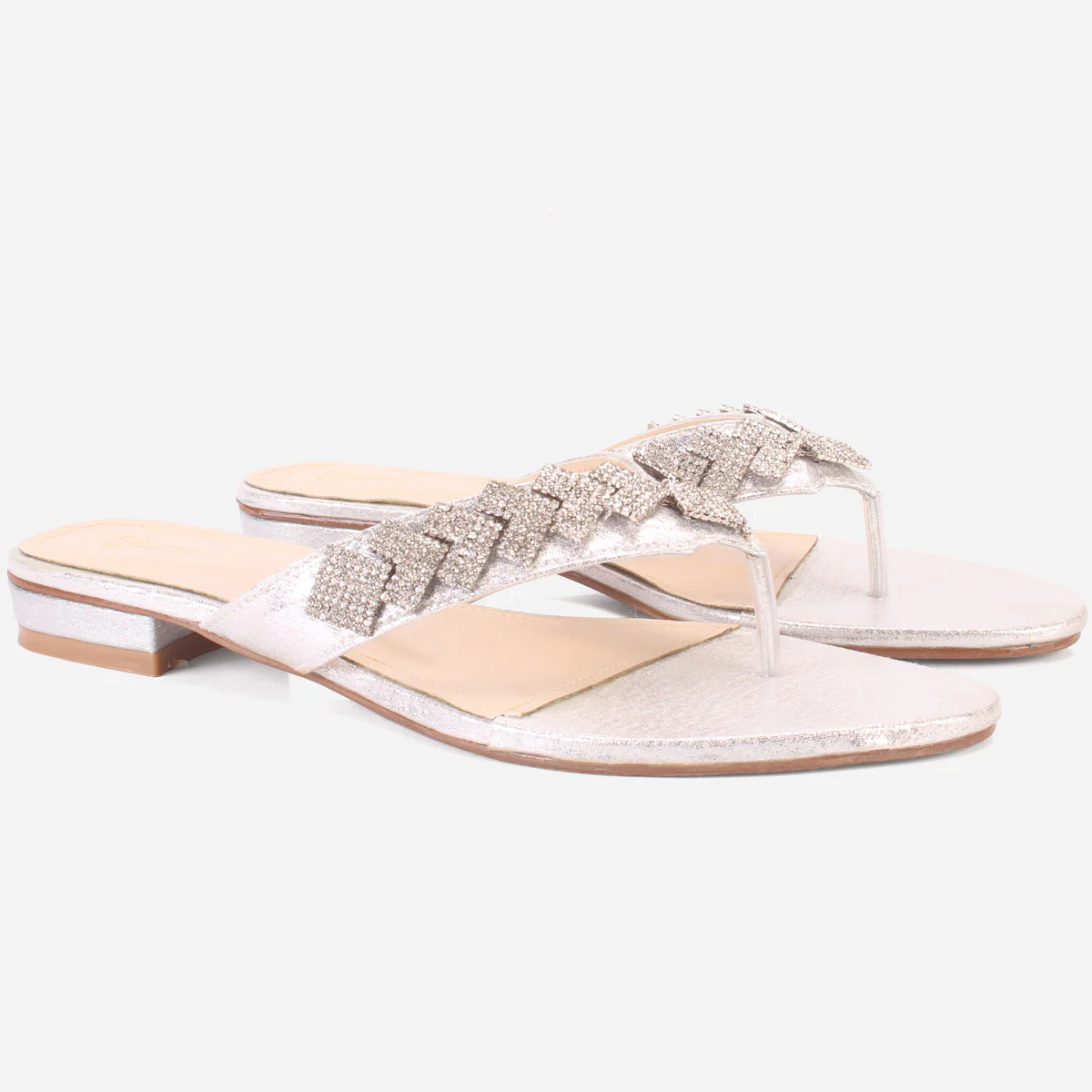 Womens "SADIE" Embellished Slide In Shoes - Image 2