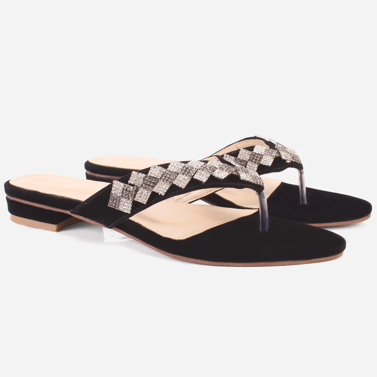Womens "SADIE" Embellished Slide In Shoes - Image 2