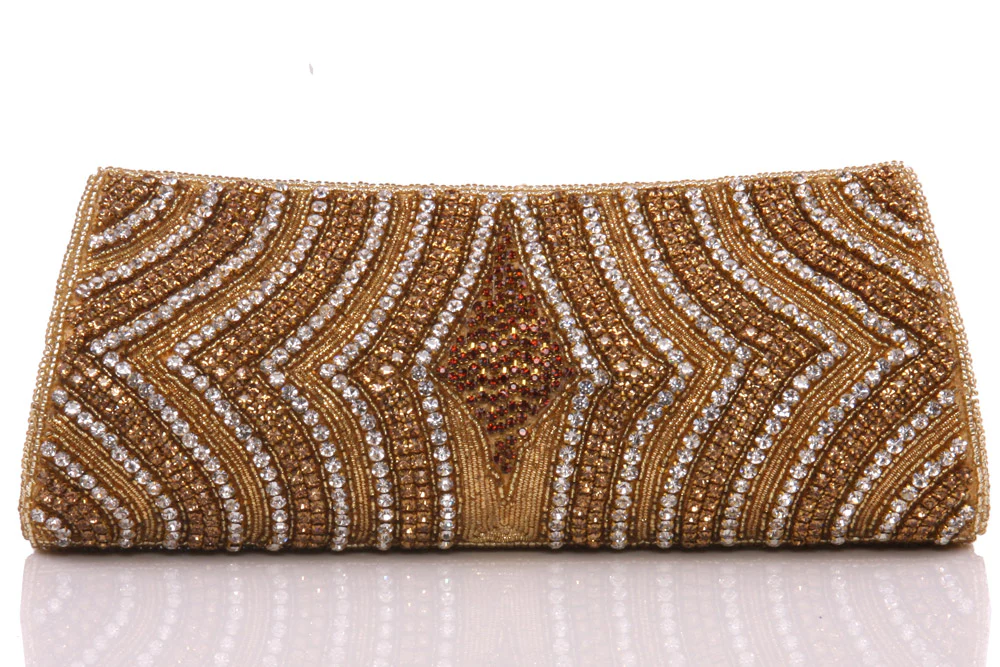 Womens ‘Samur’ Sequins Adorned Bridal Handbag