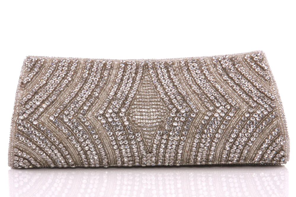 Womens ‘Samur’ Sequins Adorned Bridal Handbag