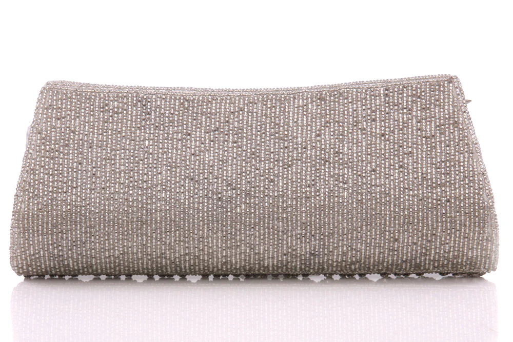 Womens ‘Samur’ Sequins Adorned Bridal Handbag - Image 3