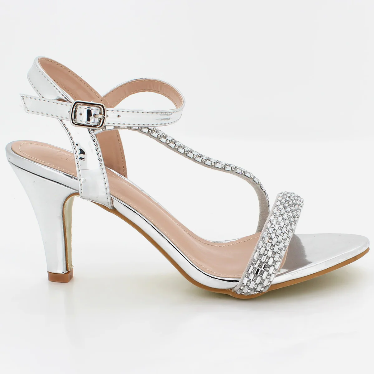 Womens "SEIRA" Delicate Embellished Party Sandals - Image 2