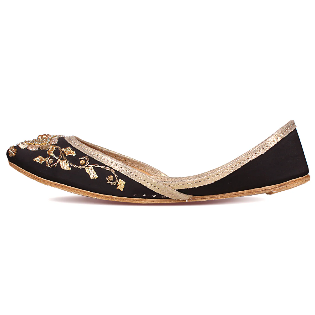 Women's "SEZEN" Embellished Flat Khussa Pumps - Image 3