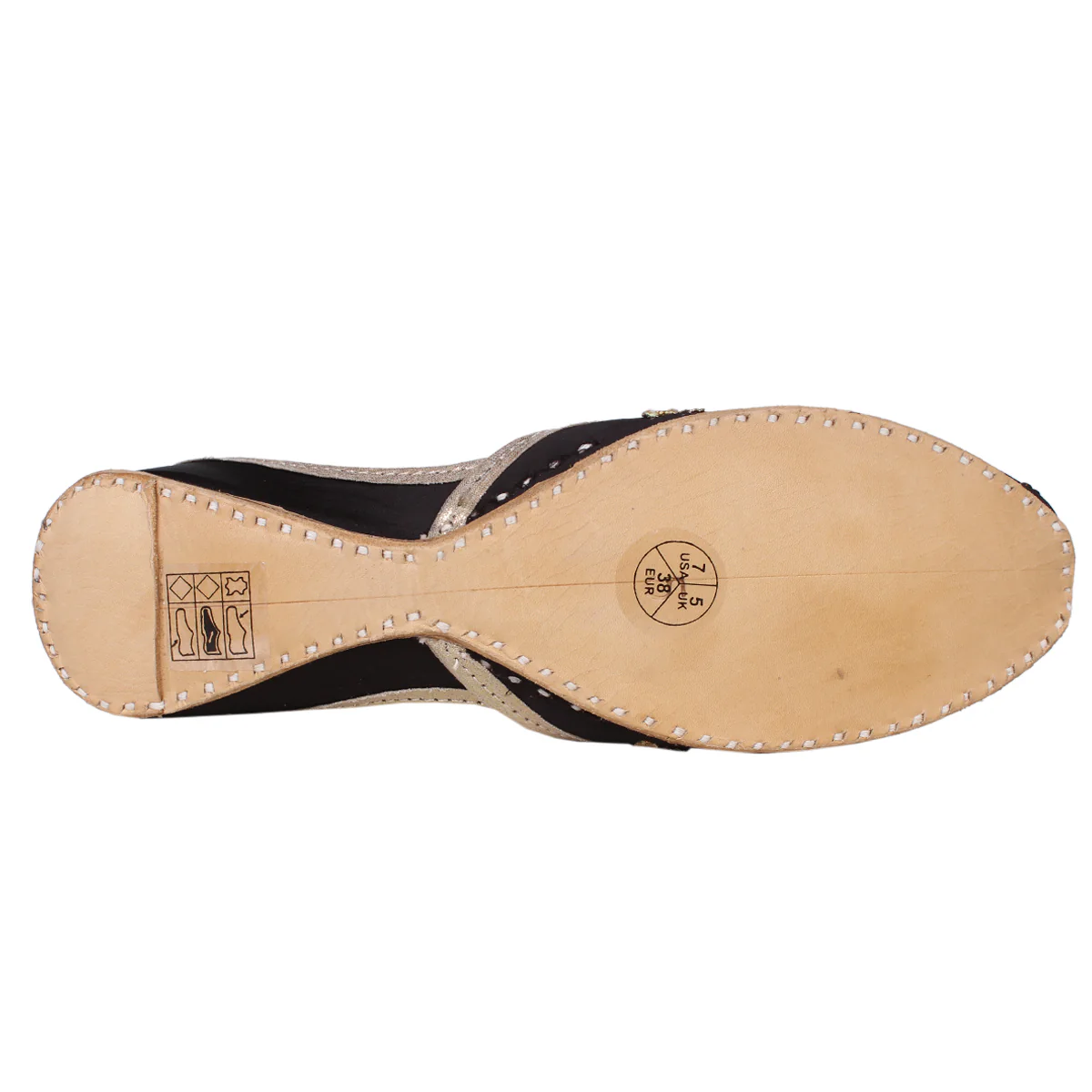 Women's "SEZEN" Embellished Flat Khussa Pumps - Image 5