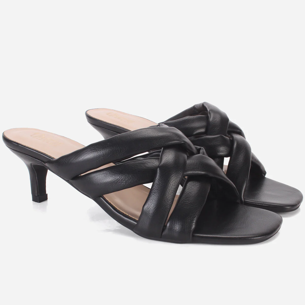 Womens "SHARALYINE" Crossover Slide In Summer Sandals - Image 2