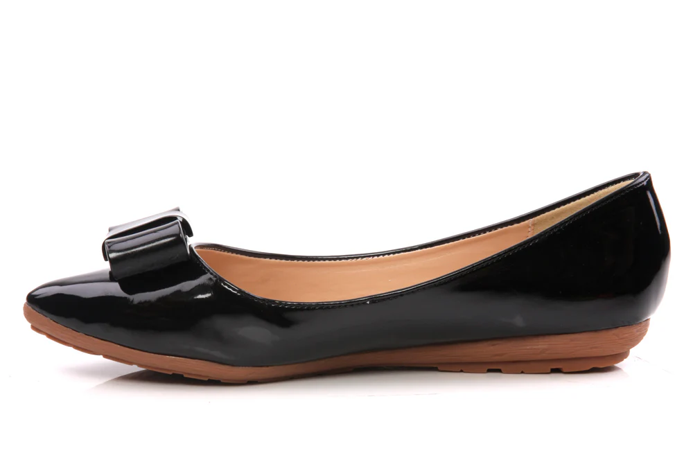 Womens Shiny 'Fresh' Bow Style Pumps - Image 3