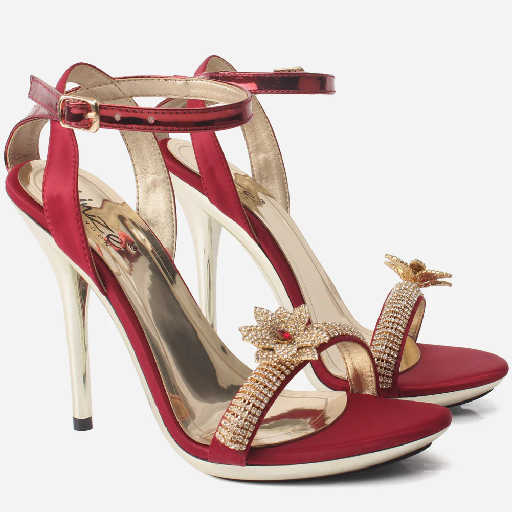 Women's "SIFARA"Crystal Detailing Platform Sandals - Image 2