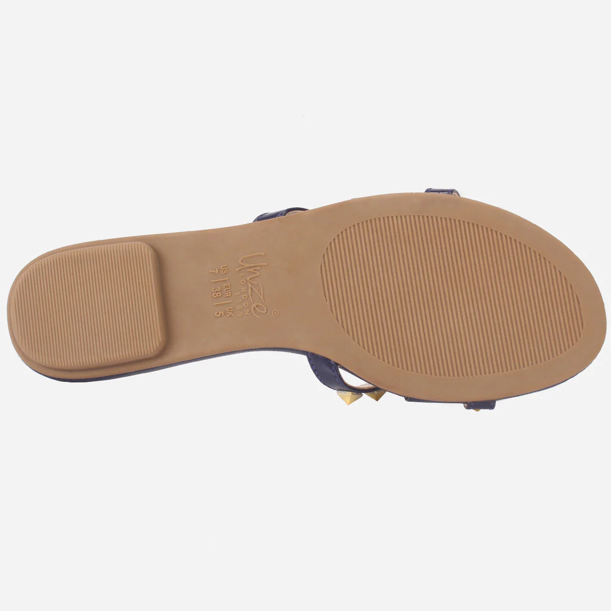 Womens "SKYLER" Stud Adorned Thong Summer Slippers - Image 5