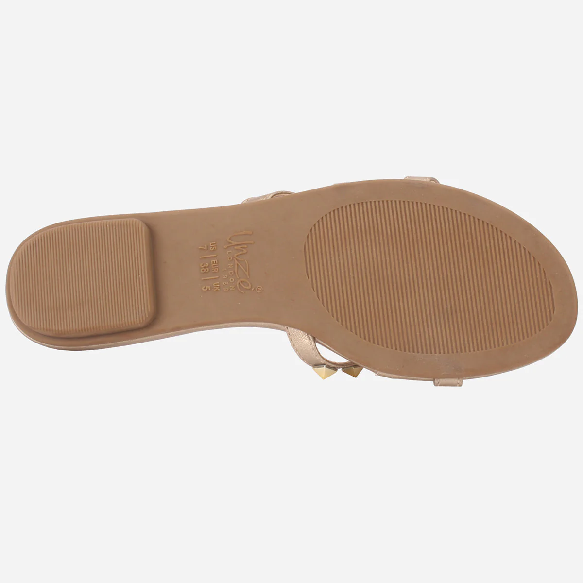 Womens "SKYLER" Stud Adorned Thong Summer Slippers - Image 5