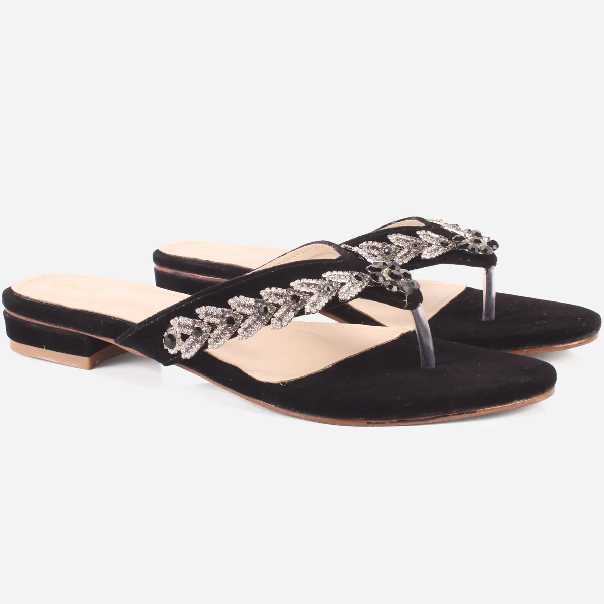 Womens "SOHAI" Decorated Slide In Shoes - Image 2