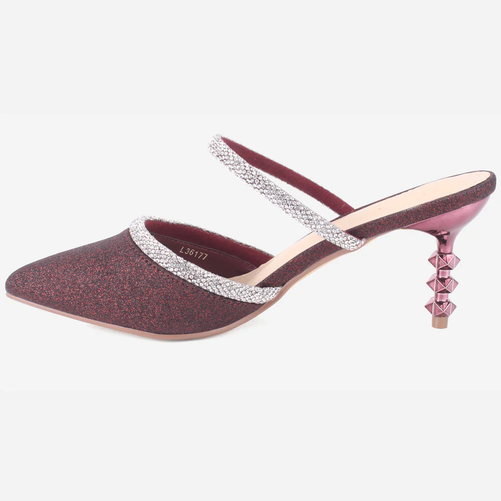 Women's "SONAB" Pointy Embellished Sandals - Image 3