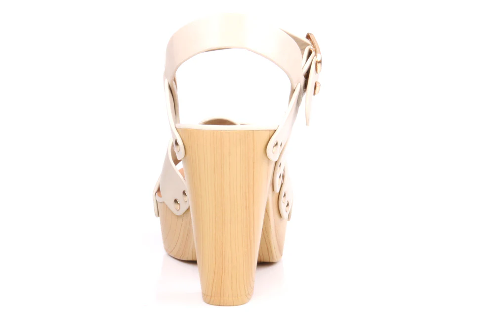 Womens Strappy 'Bini' Block Heel Platform Sandals - Image 2