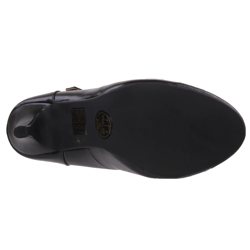 Womens Stylish 'Vita' Buckled Closure Casual Court Shoes - Image 5