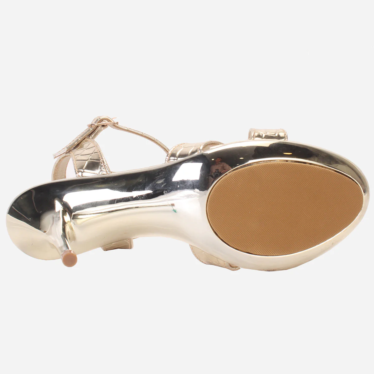 Womens "TABBAT" Shimmery Party Sandals - Image 5