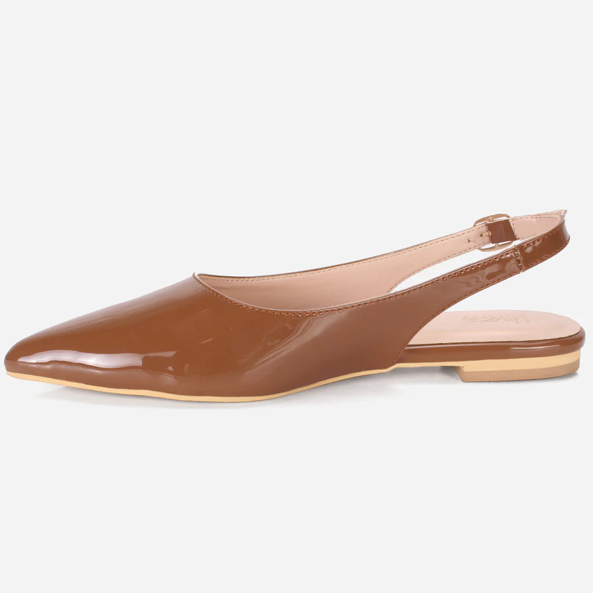 Women's "TAJEZWI" Patent Pointed Flat Shoes - Image 3