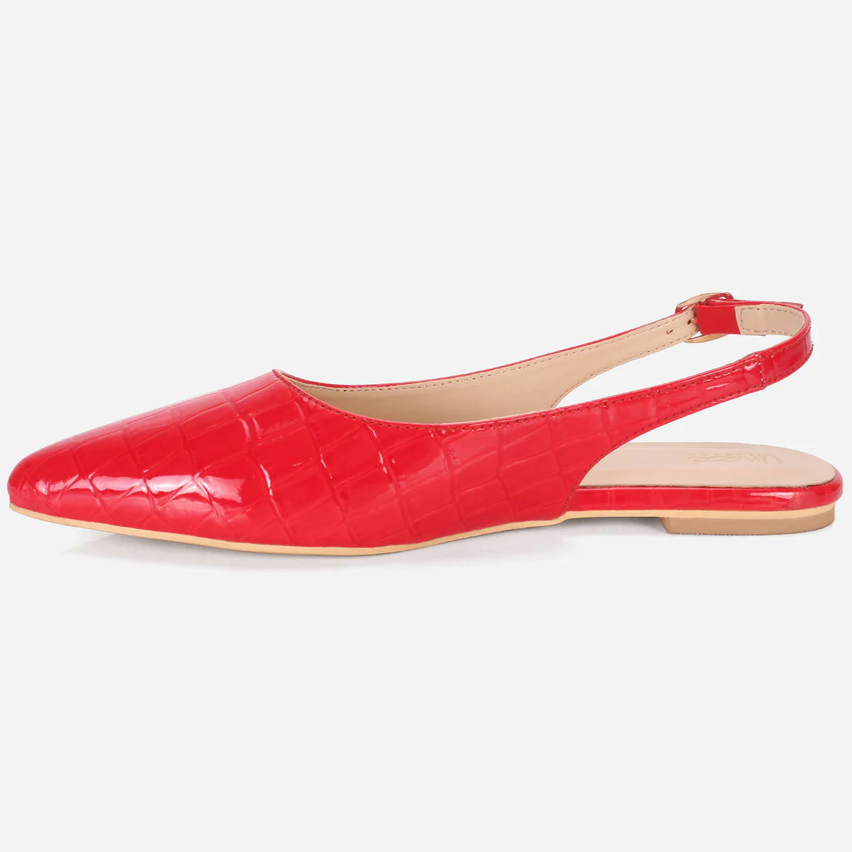 Women's "TAJEZWI" Patent Pointed Flat Shoes - Image 3