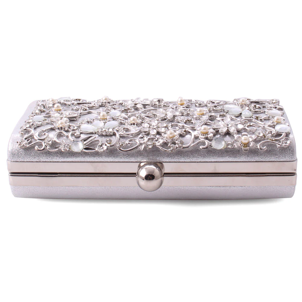 Womens ‘Tango’ Embellished Bridal Wedding Clutch Bag - Image 4