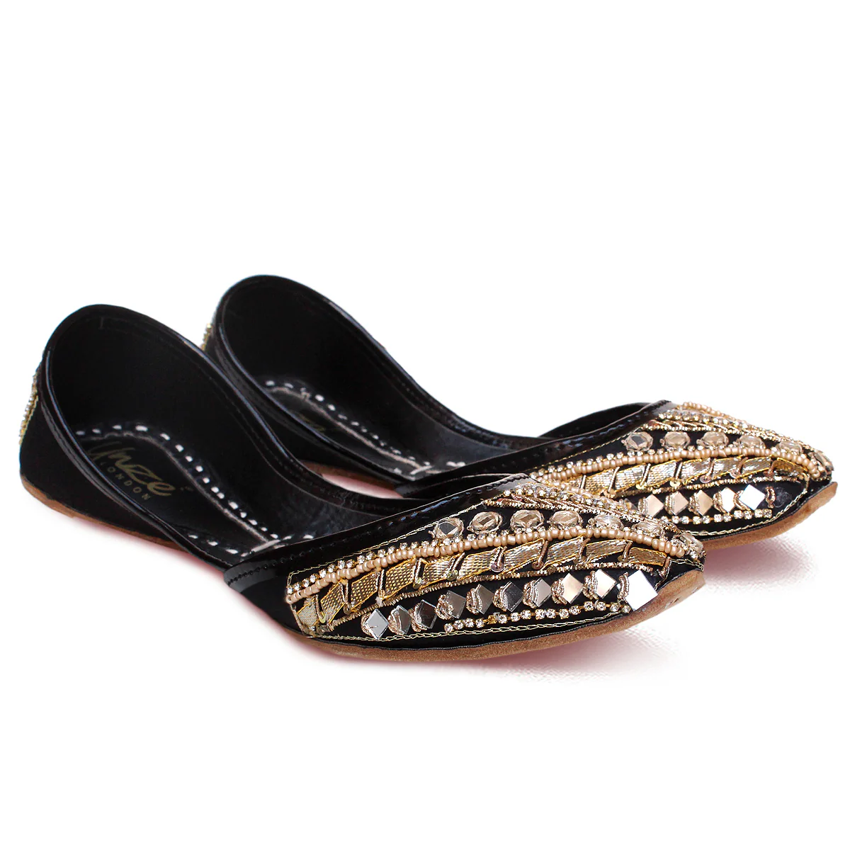 Women's "TOULIN" Embellished Flat Khussa Pumps - Image 2