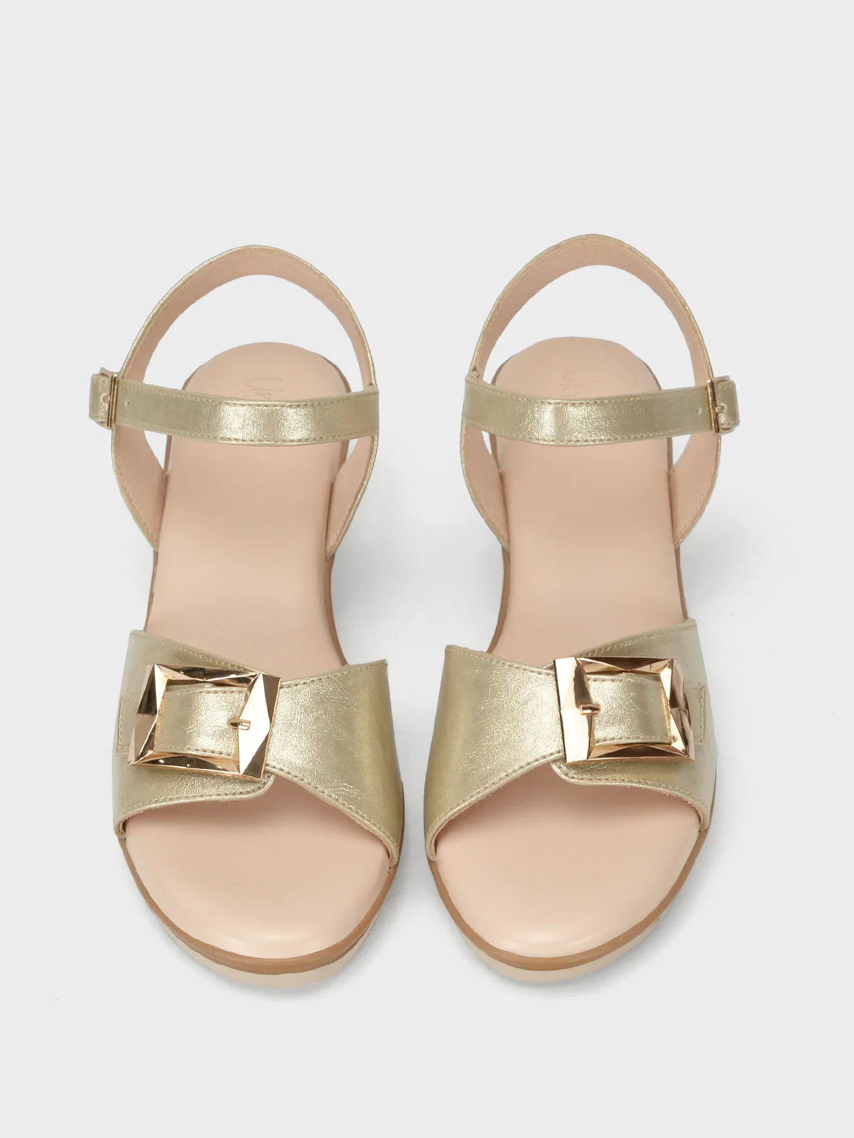 Women's "TRUONG" Shimmer Block Heel Sandals - Image 5