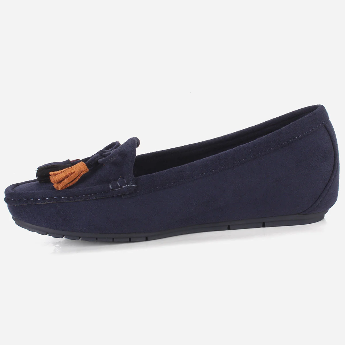Womens "UNELI" Low Wedge Moccasins - Image 3