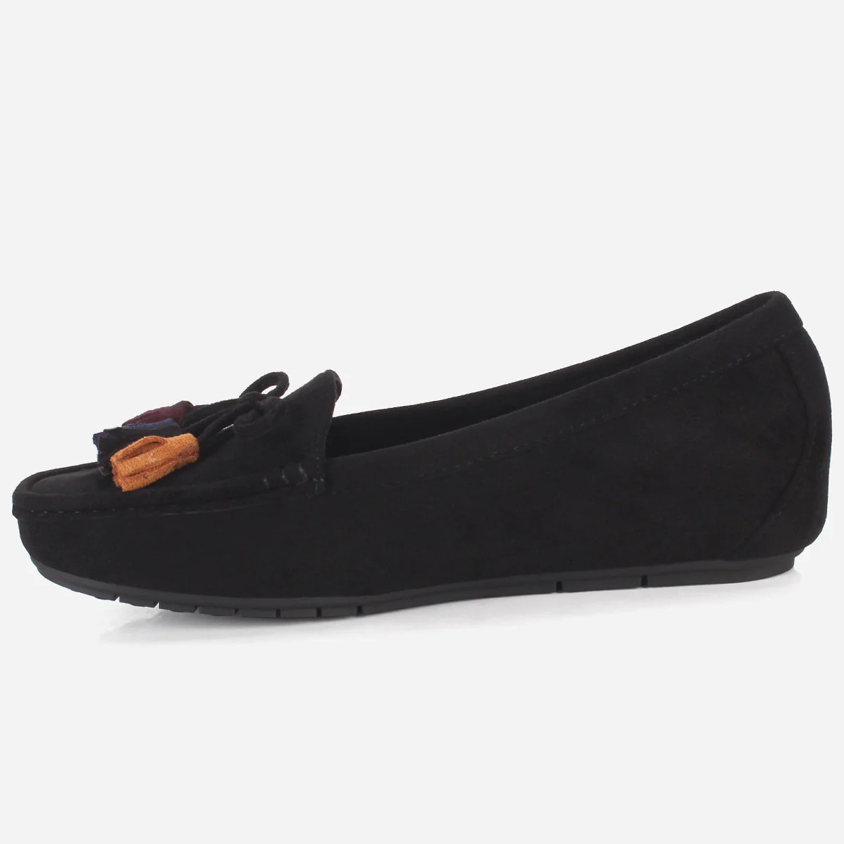Womens "UNELI" Low Wedge Moccasins - Image 3