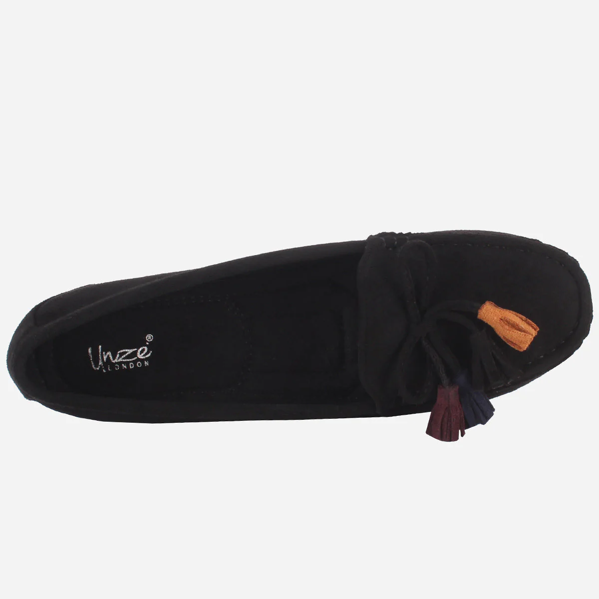 Womens "UNELI" Low Wedge Moccasins - Image 4