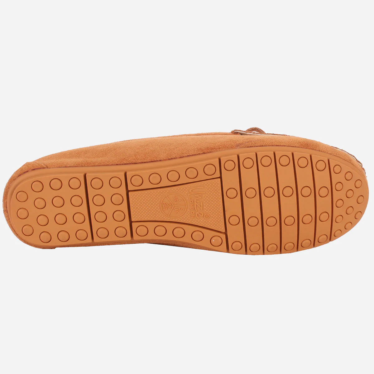 Womens "UNELI" Low Wedge Moccasins - Image 5