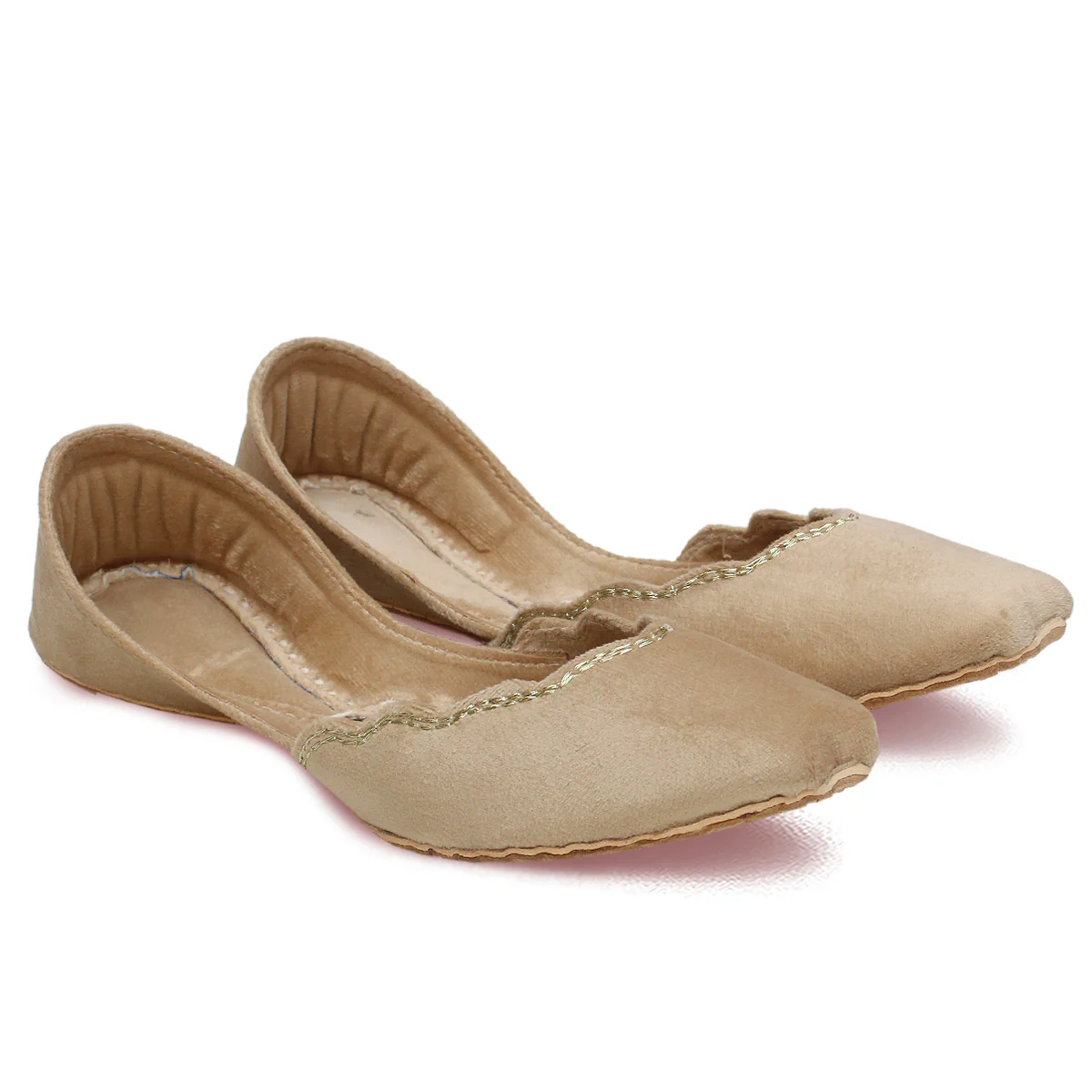 Womens "YASMIN" Embellished Flat Khussa Pumps - Image 2