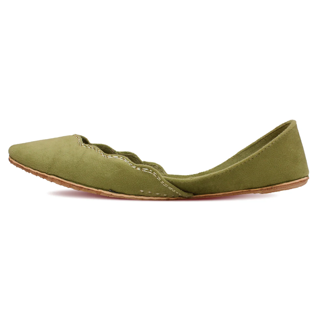 Womens "YASMIN" Embellished Flat Khussa Pumps - Image 3
