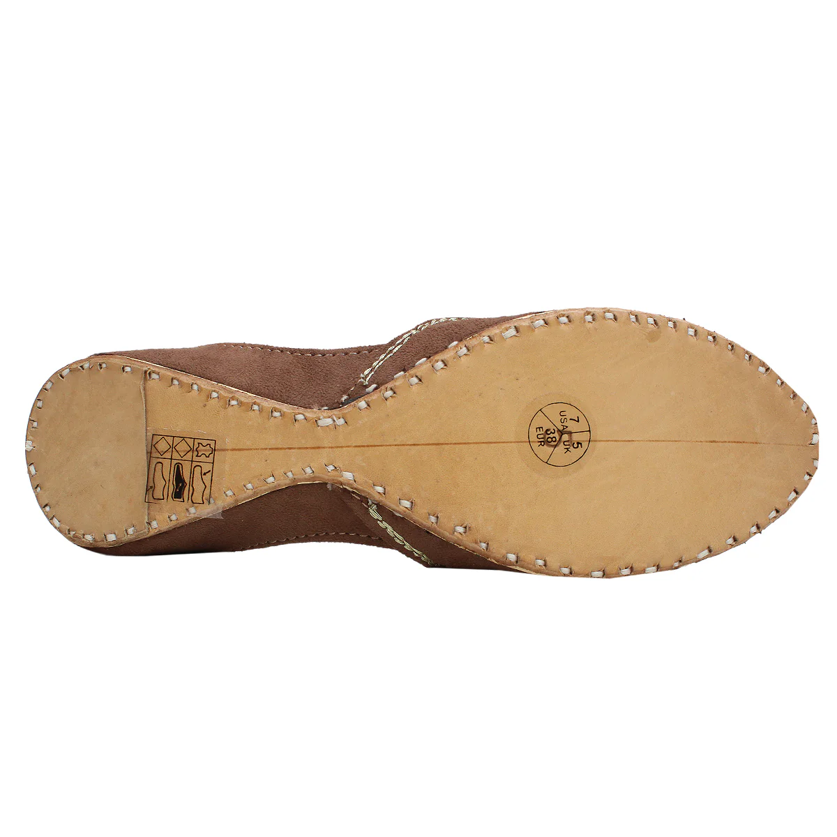 Womens "YASMIN" Embellished Flat Khussa Pumps - Image 5