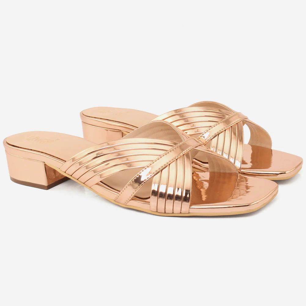 Womens "ZEEQ" Stripy Everyday Slip-ons Shoes - Image 2