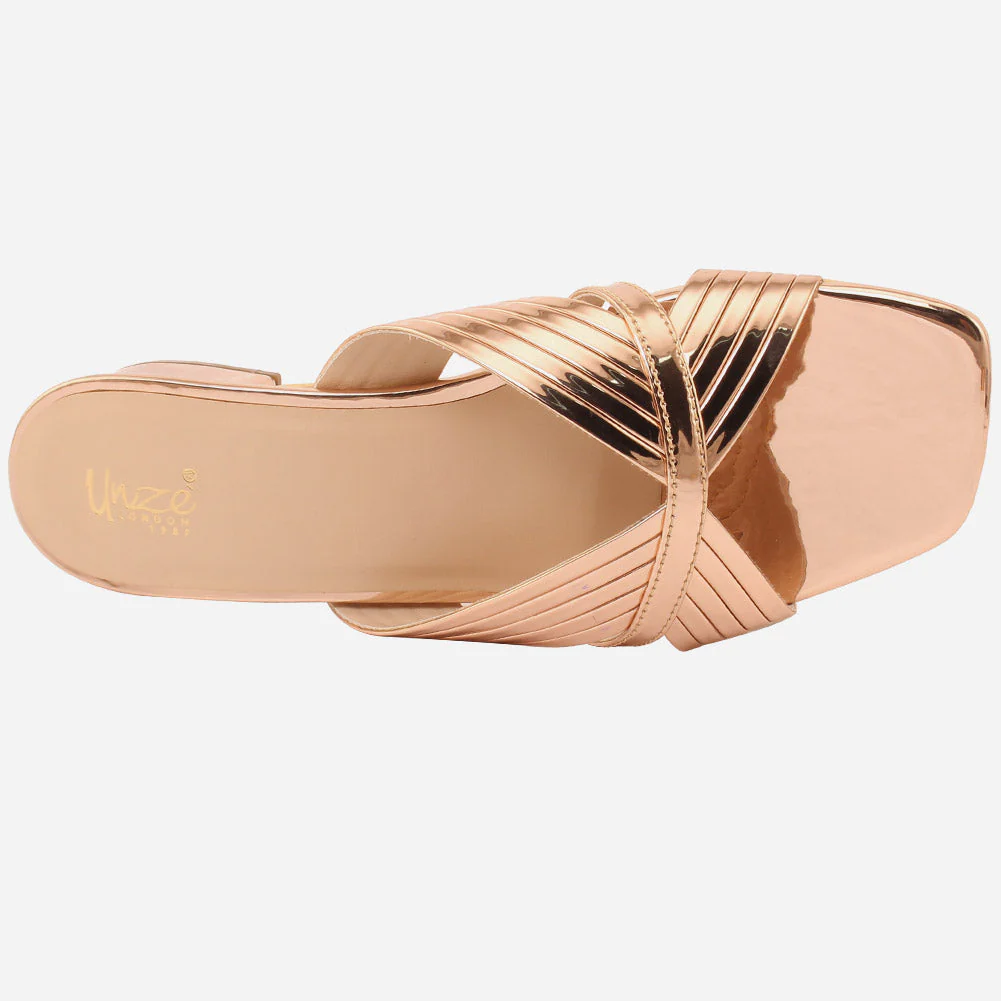 Womens "ZEEQ" Stripy Everyday Slip-ons Shoes - Image 4