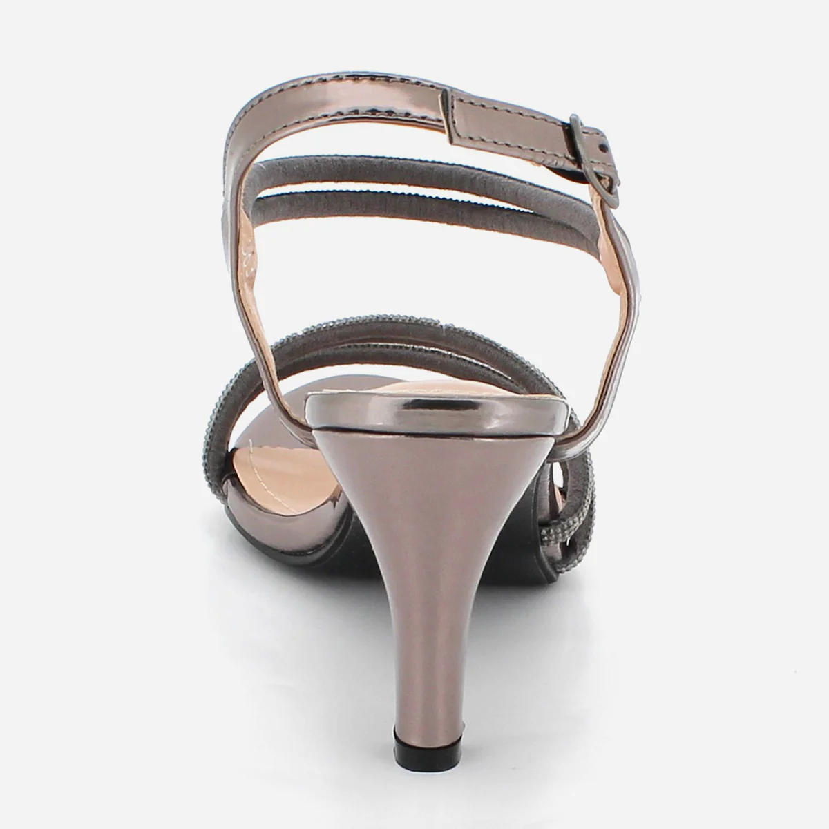 Womens "ZENKA" Diagonal Strappy Party Sandals - Image 3