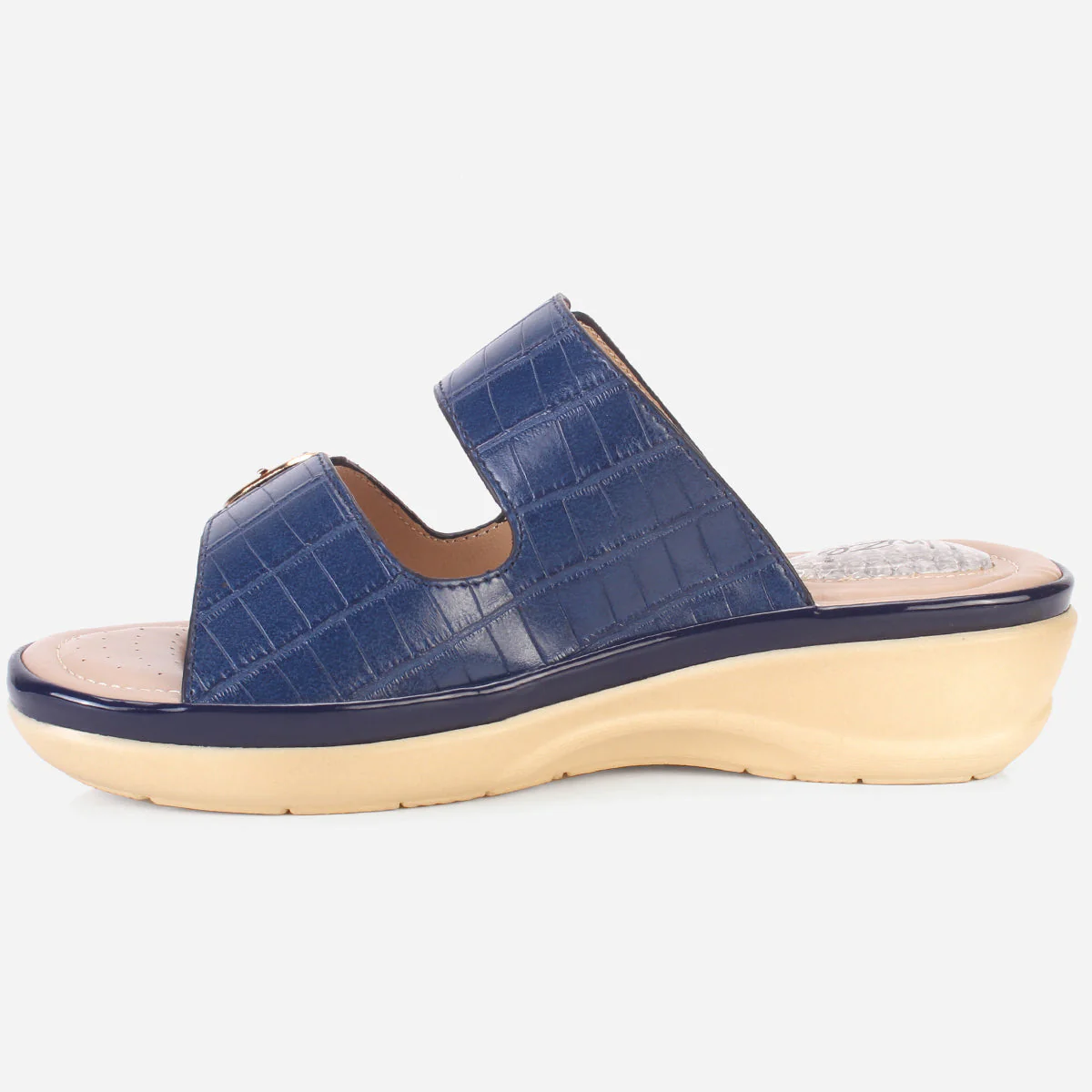 Womens "ZITOPA" Comfy Everyday Casual Wedge Slippers - Image 3