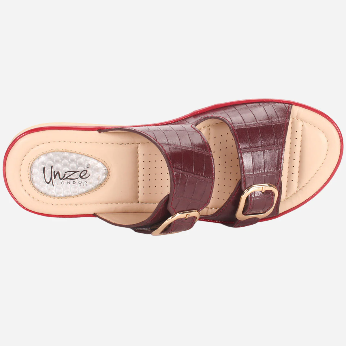 Womens "ZITOPA" Comfy Everyday Casual Wedge Slippers - Image 4
