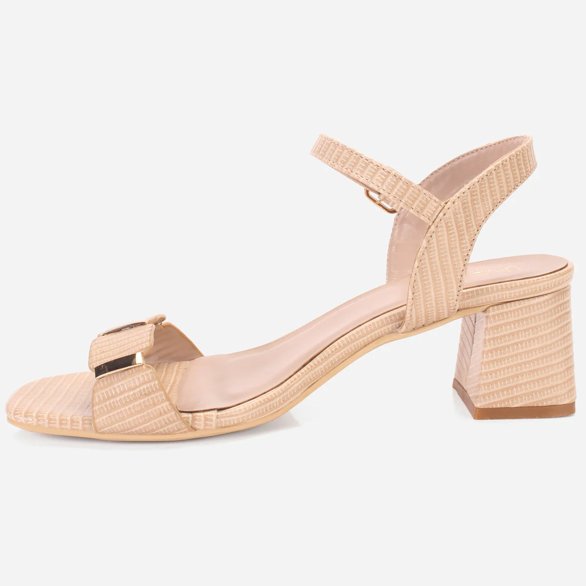 Womens "ZURIA" Ankle Strap Block Heeled Sandals - Image 3