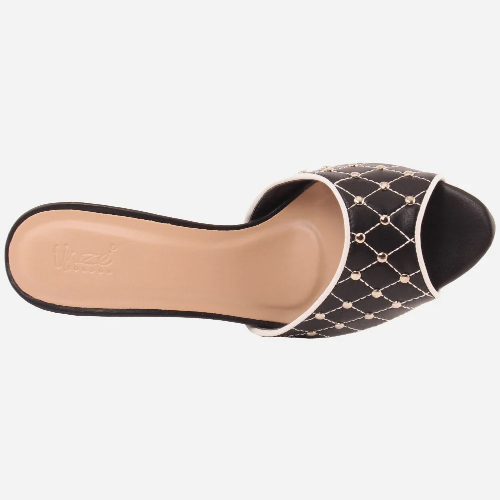 Womwn "DANNII" Pearl Slip On Sandals - Image 4