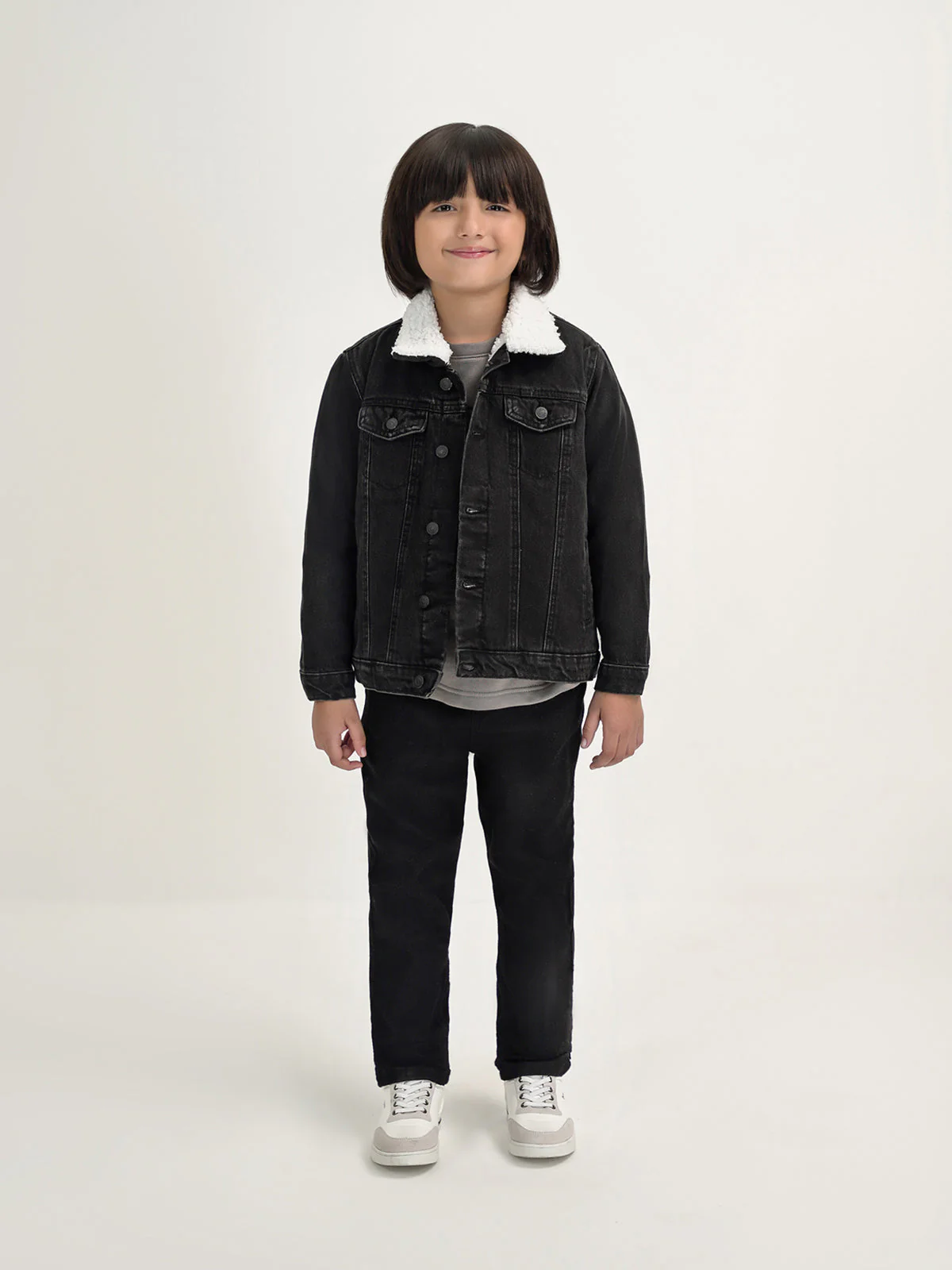 "ZAROON" Front Button Denim Jacket