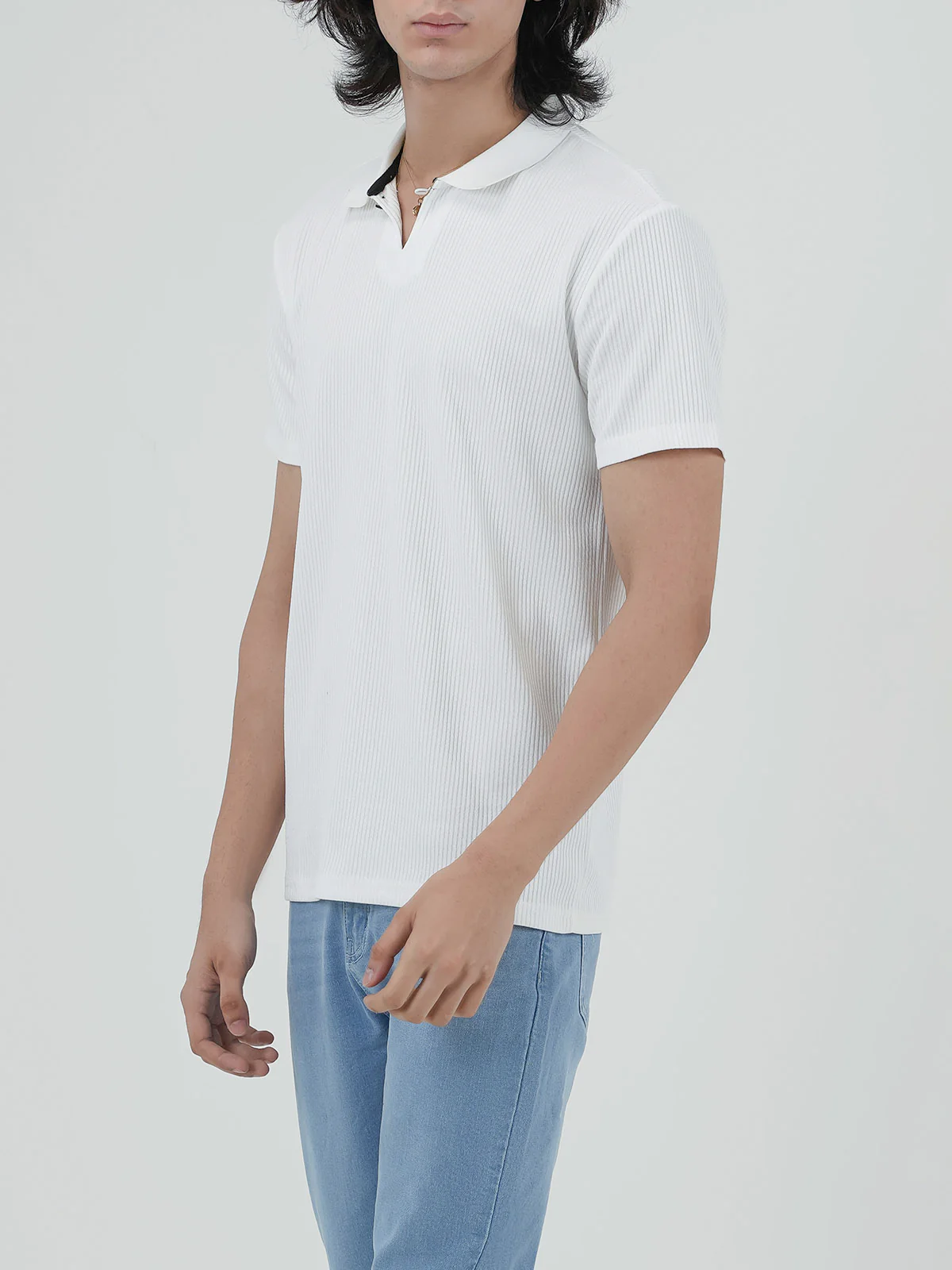"ZARYN" Relaxed Regular Fit Polo Shirt - Image 3