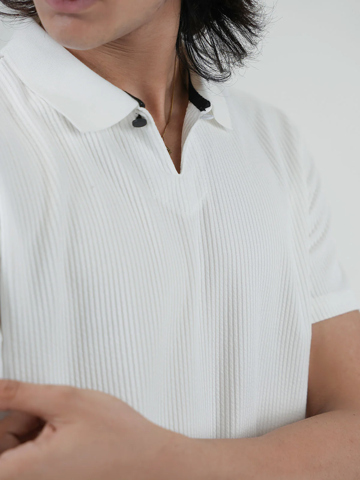 "ZARYN" Relaxed Regular Fit Polo Shirt - Image 5